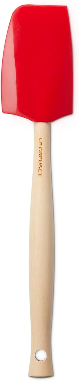 Le Creuset Silicone Craft Series Medium Spatula, 11 1/8" x 2 1/4", Cerise